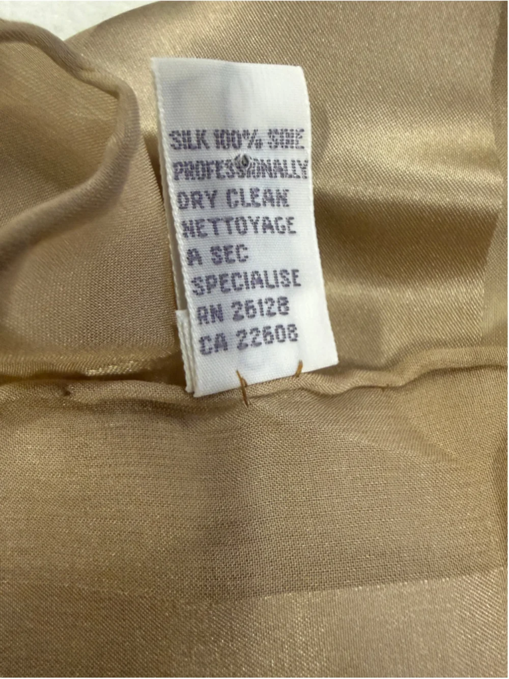 Women's Echo Silk Scarf One Size Beige
